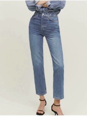 Reformation Cynthia High Relaxed Jean in San Lucas – Size 28